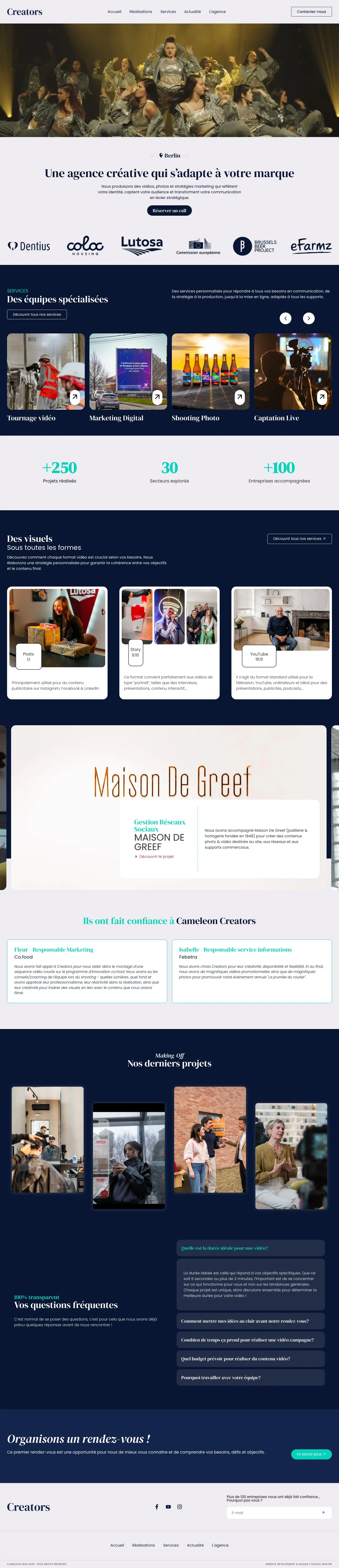 CMLN Creators, la page entière