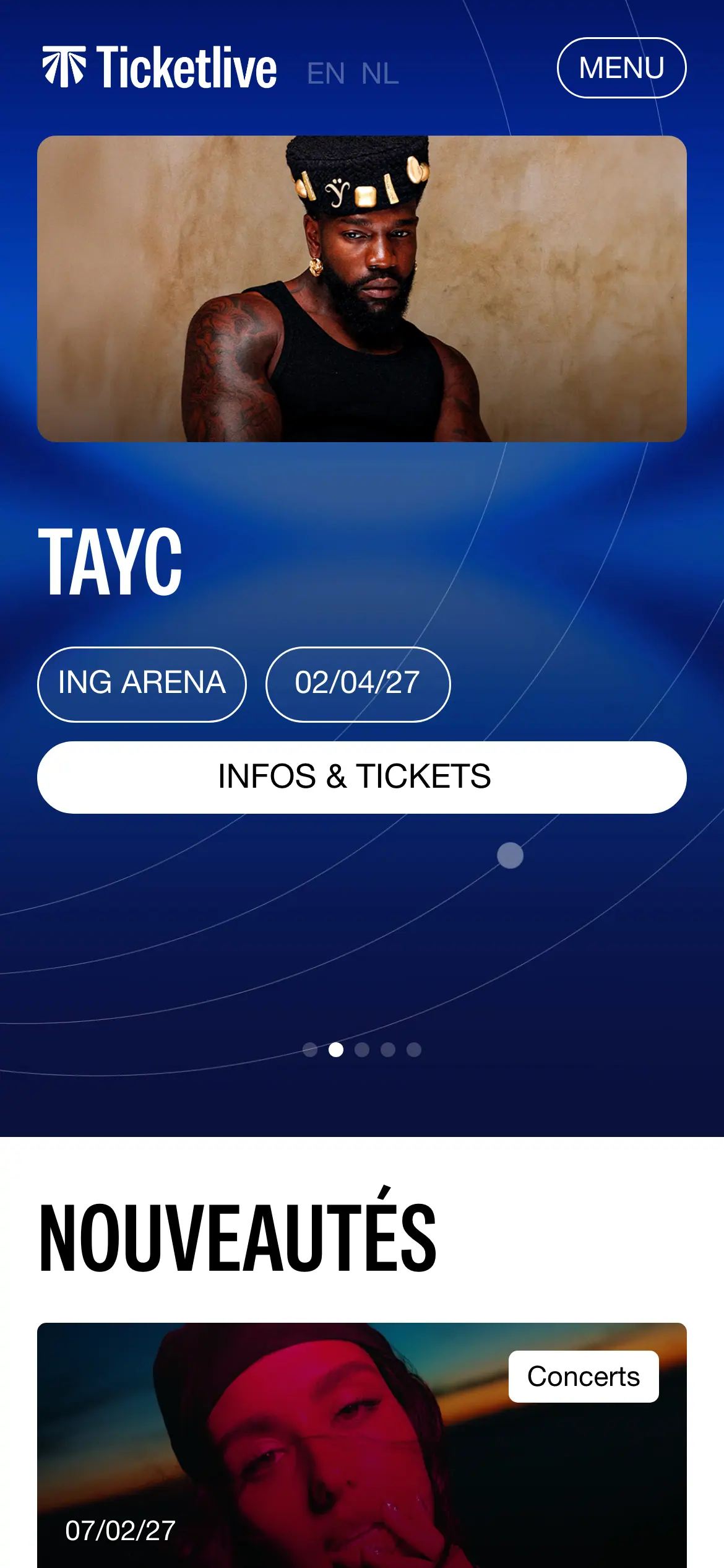 Ticketlive, mobile